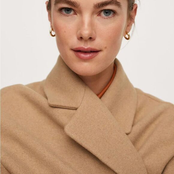 Mango Wool Blend Coat New - Picture 8 of 11